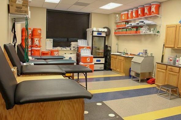 Inside the athletic training clinic